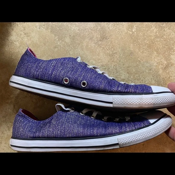 Converse purple metallic shoes - Picture 4 of 7